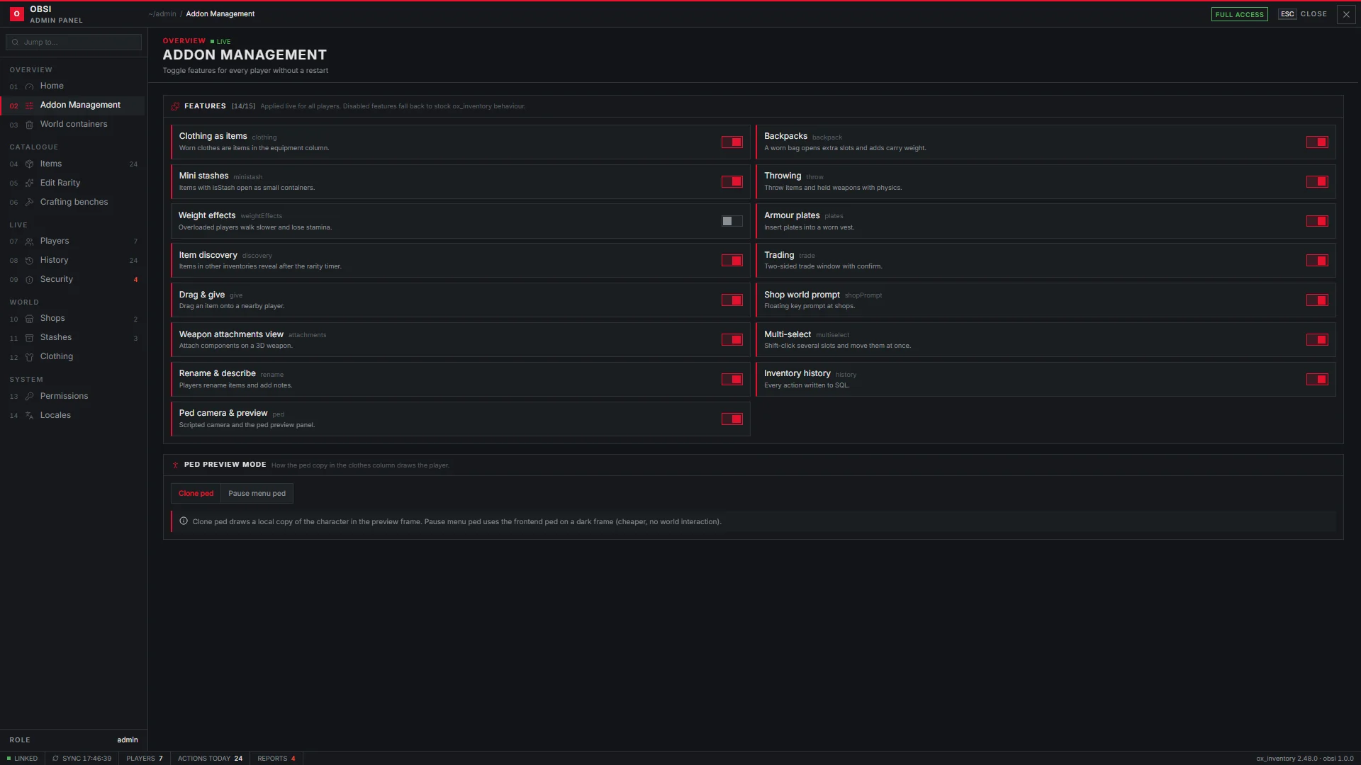 Addons