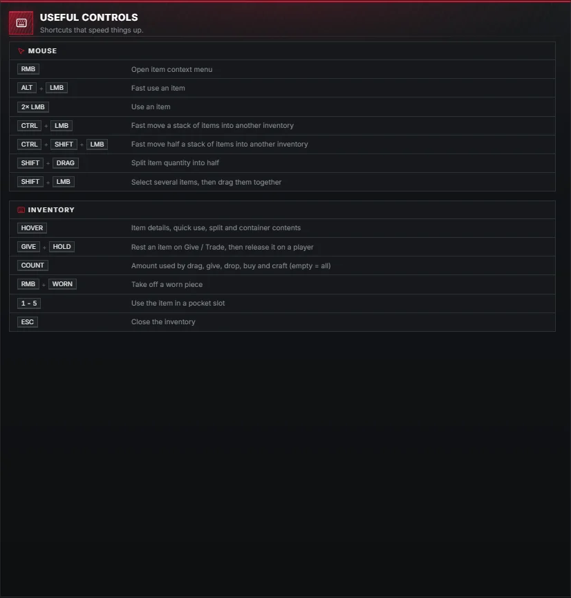 Useful controls